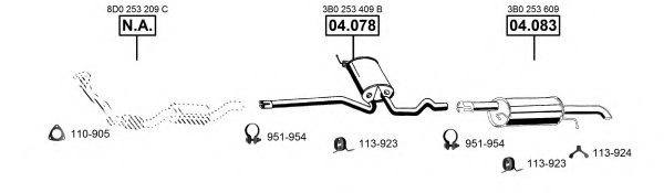 ASMET VA033900 Exhaust System